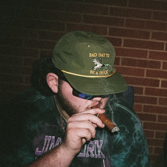 Bad Day To Be A Duck Green w/ Yellow Lettering - Bad Day Hat Co