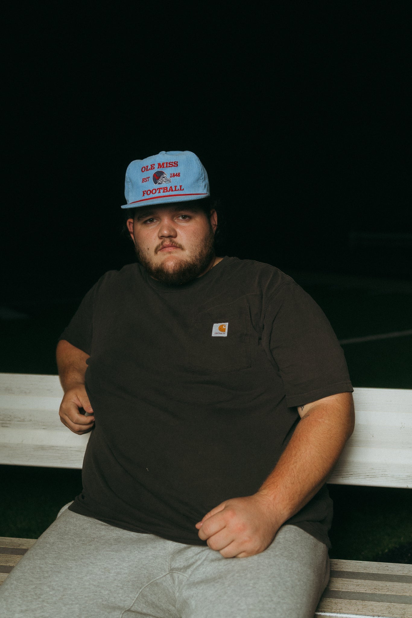 Blue Corduroy Ole Miss Football - Bad Day Hat Co