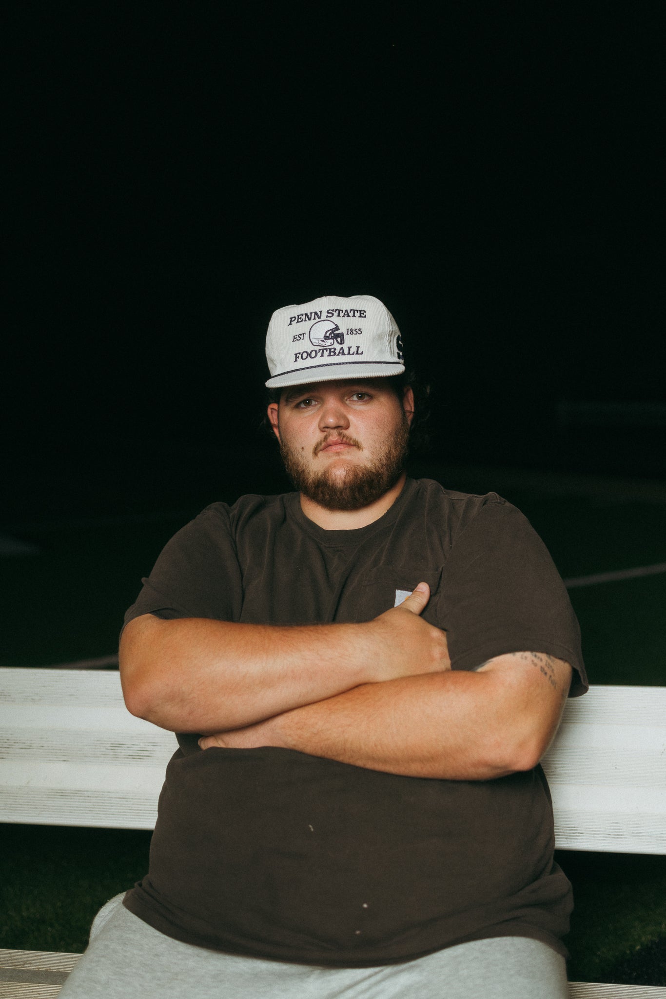 Corduroy White Penn State Football - Bad Day Hat Co