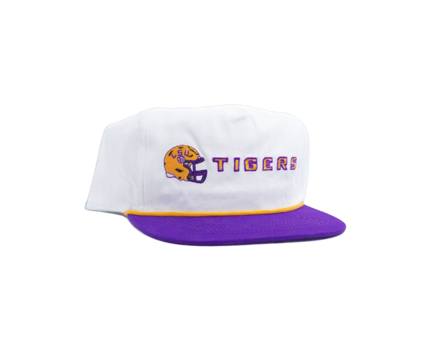 LSU Vintage Hat, Tigers w/ Football Helmet - Bad Day Hat Co
