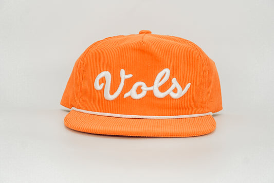 Corduroy Orange Vols Script