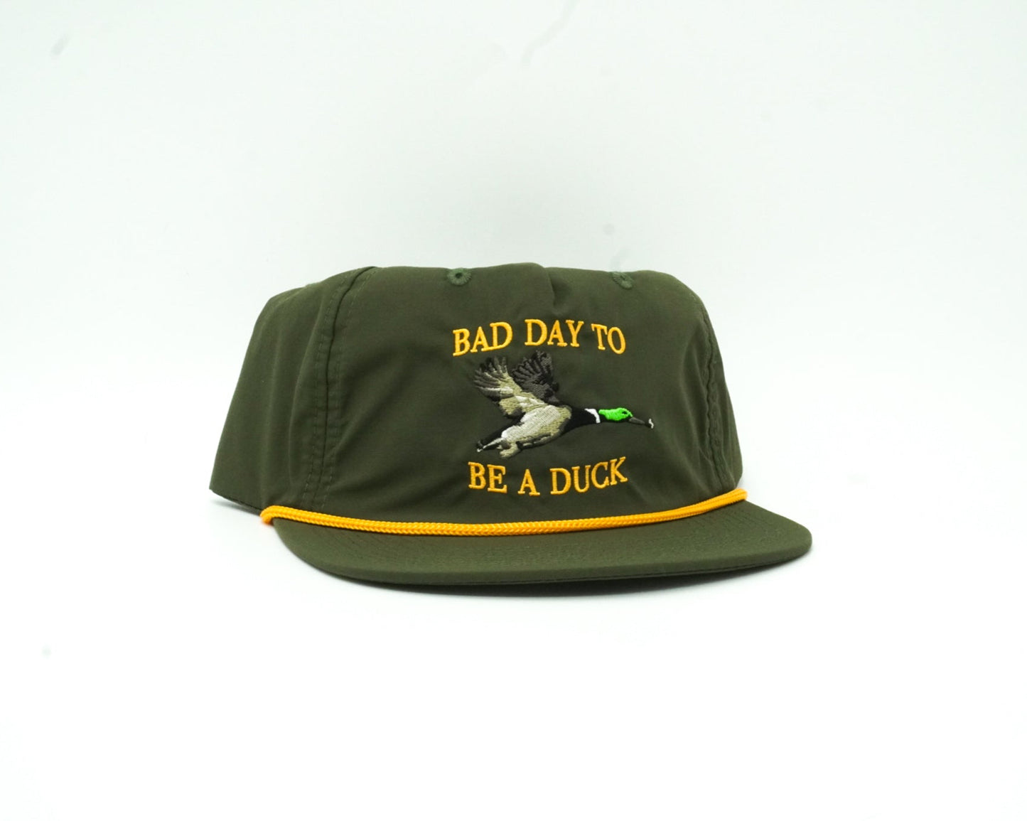 Bad Day To Be A Duck Green w/ Yellow Lettering