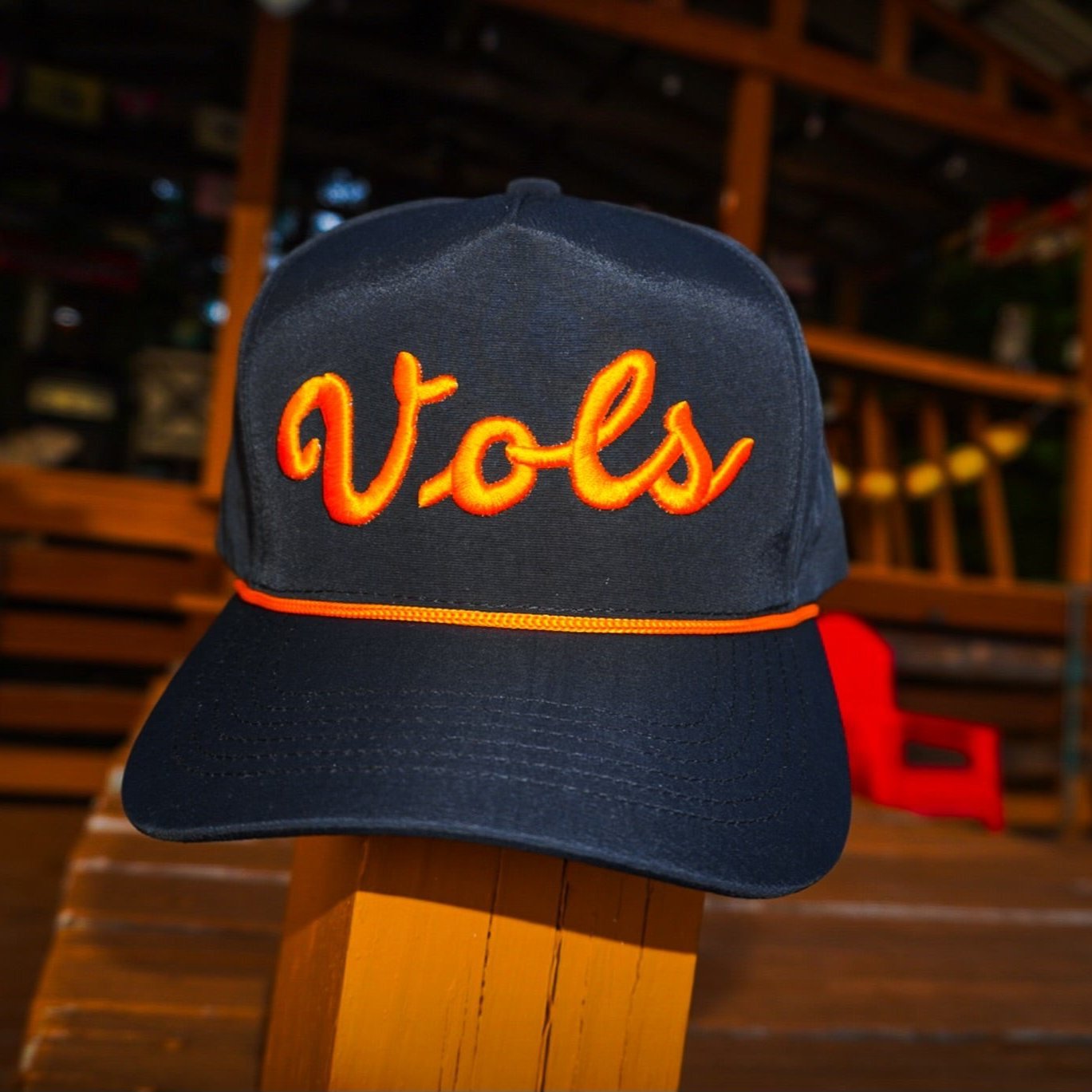 Black Athletic Vols Script - Bad Day Hat Co