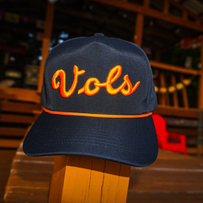 Black Athletic Vols Script - Bad Day Hat Co