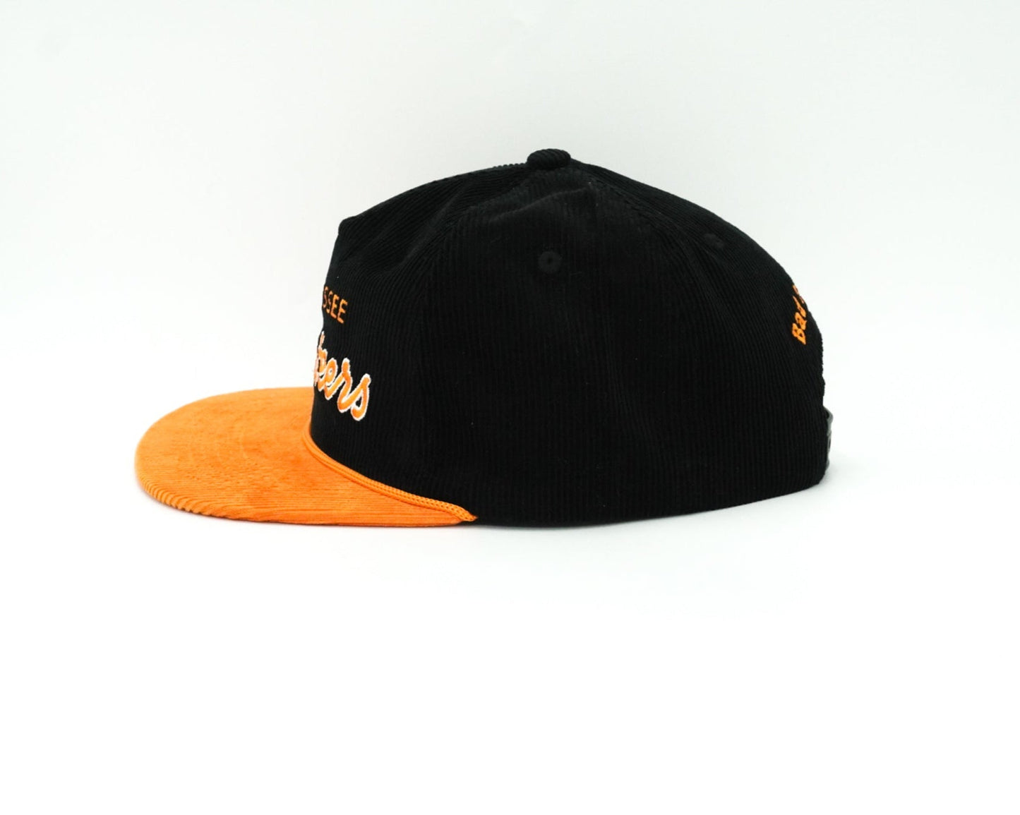 Black Corduroy Tennessee Cursive Volunteers - Bad Day Hat Co