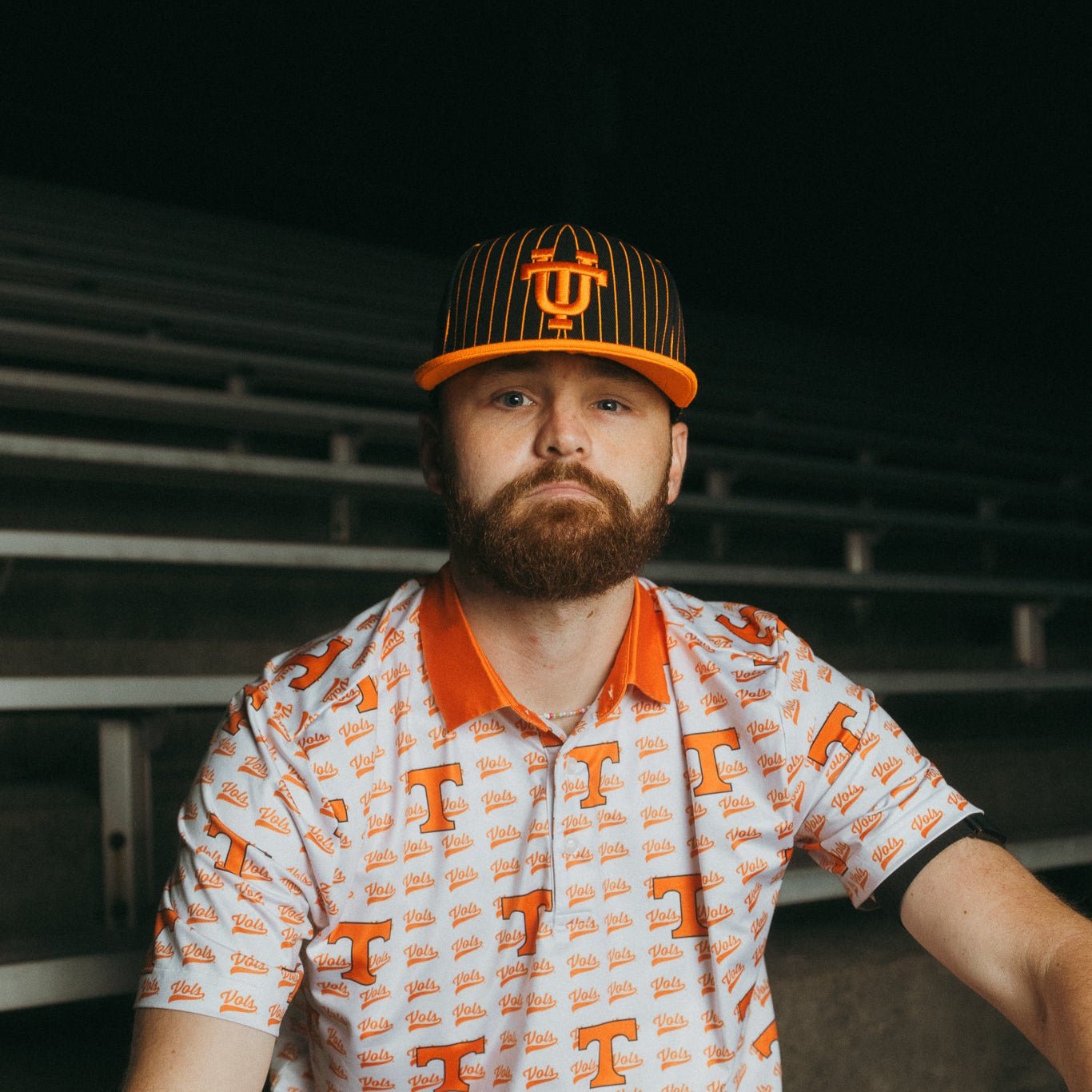 Black Pinstripe Interlocking UT - Bad Day Hat Co