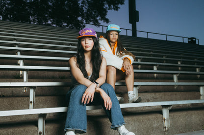 Corduory Purple Cursive Tigers - Bad Day Hat Co