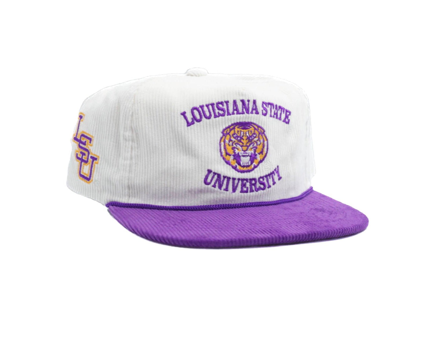 Corduroy LSU Curved Around Tiger Mike - Bad Day Hat Co