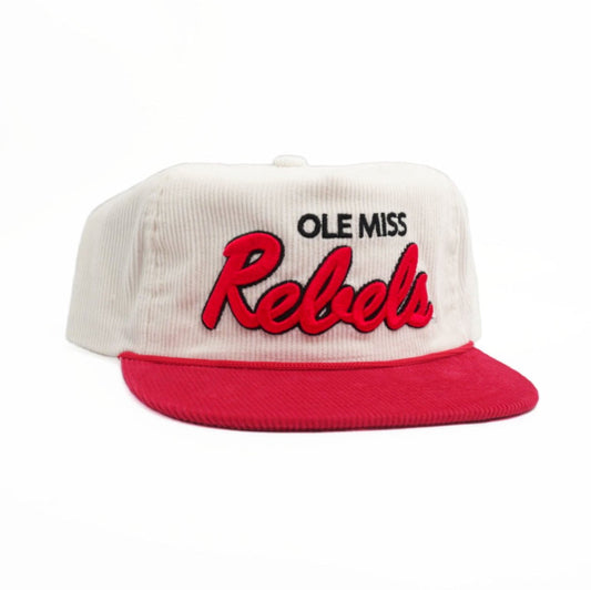 Corduroy Ole Miss Cursive Rebels - Bad Day Hat Co