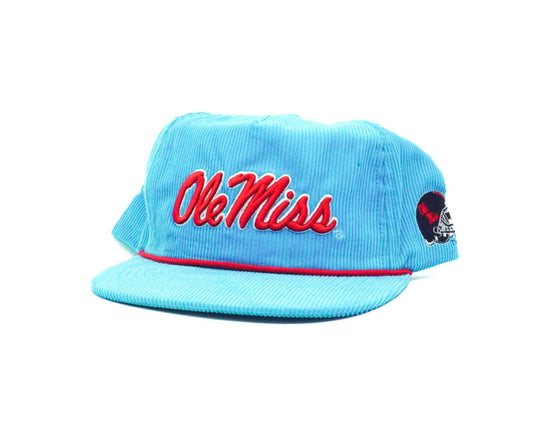 Corduroy Powder Blue Ole Miss - Bad Day Hat Co