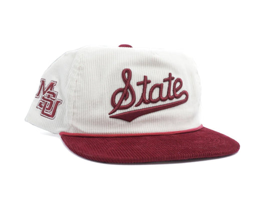 Corduroy Script State W/ MSU Sidepatch - Bad Day Hat Co