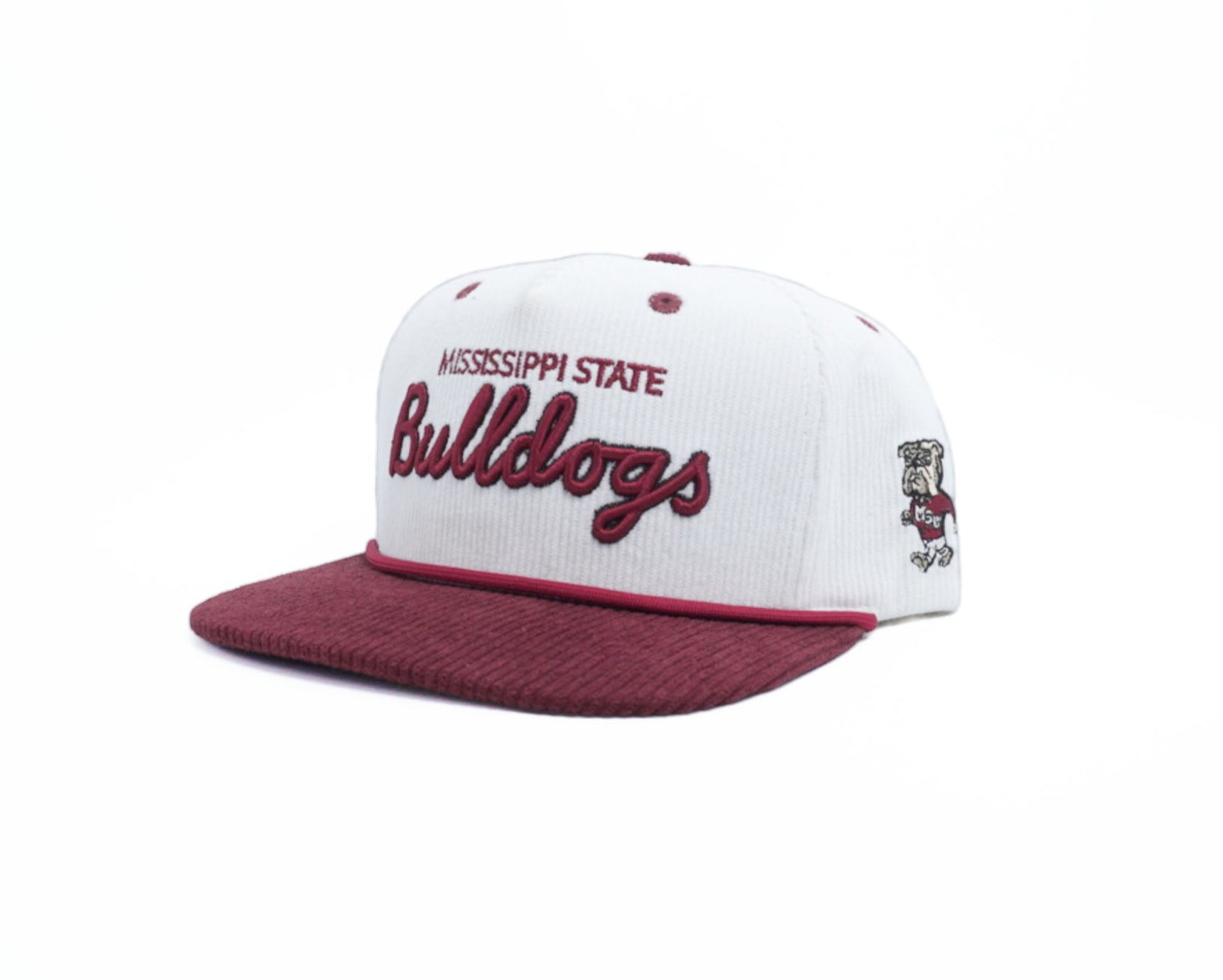 Mississippi State Cursive Bulldogs Corduroy Hat - Bad Day Hat Co