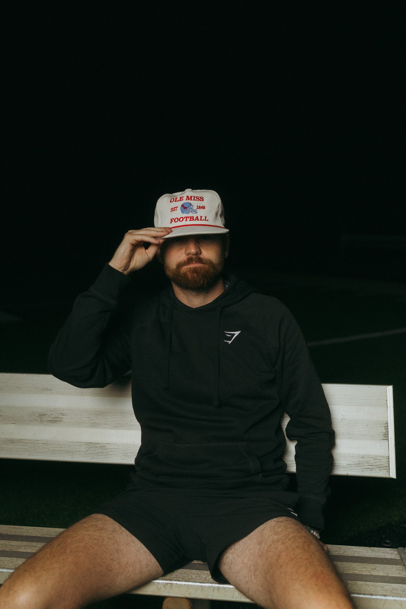 White Corduroy Ole Miss Football - Bad Day Hat Co