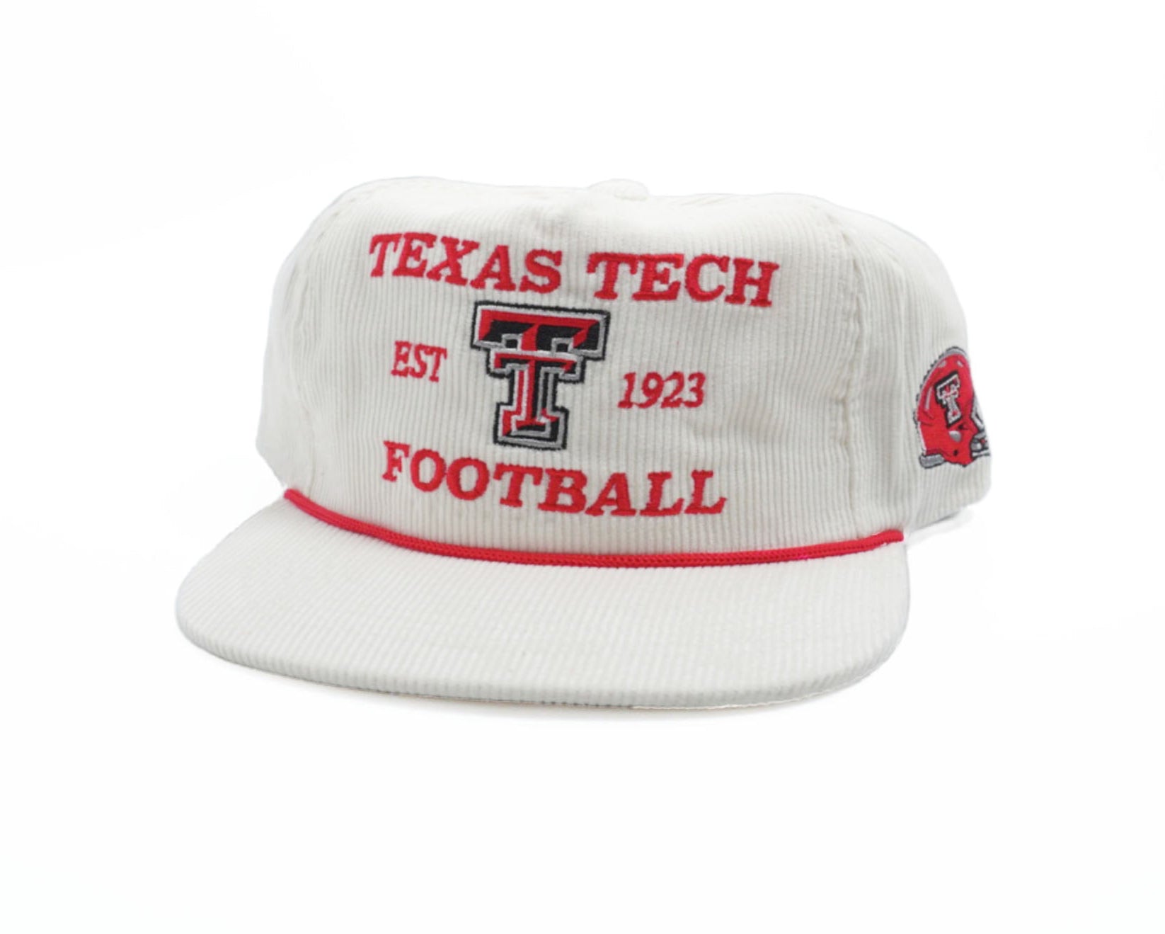 White Corduroy Texas Tech Football - Bad Day Hat Co