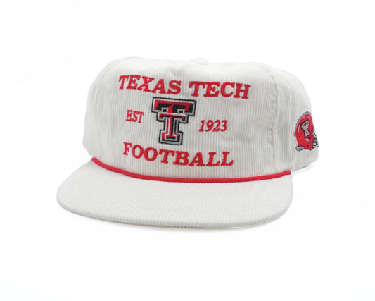 White Corduroy Texas Tech Football - Bad Day Hat Co