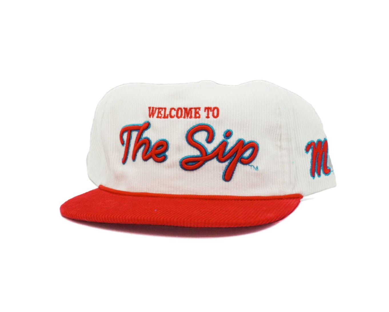 White Corduroy Welcome To The Sip - Bad Day Hat Co